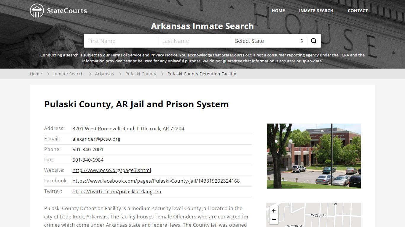 Pulaski County Detention Facility Inmate Records Search, Arkansas ...