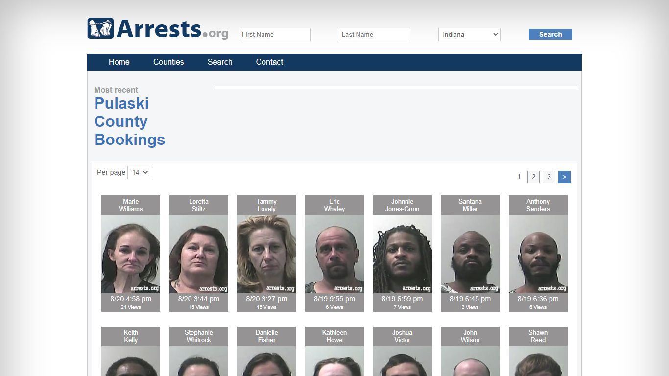 Pulaski County Arrests and Inmate Search